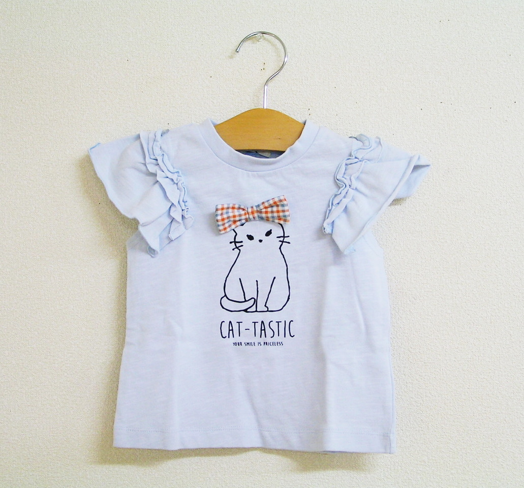 ★新品90cm★Seraph 2WAYオフショル Tシャツ (サックス) セラフ
