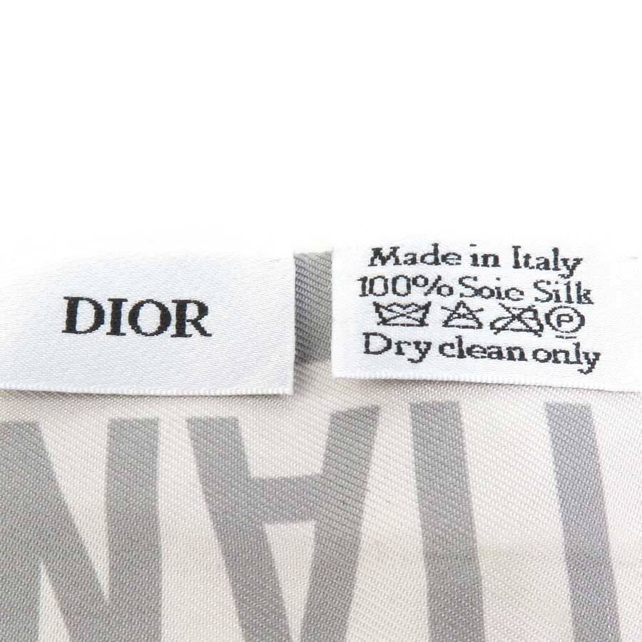 クリスチャンディオール Christian Dior スカーフ リボンスカーフ シルク マルチカラー e58658f_画像8