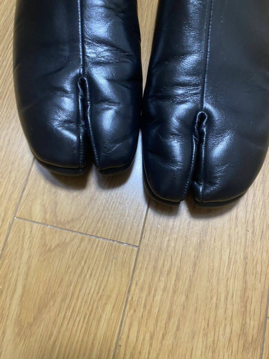 極美品 maison margiela tabi 足袋 レザー シューズ メンゾ マルジェラ タビ 41 26cm 26.5 27cm程度_画像2