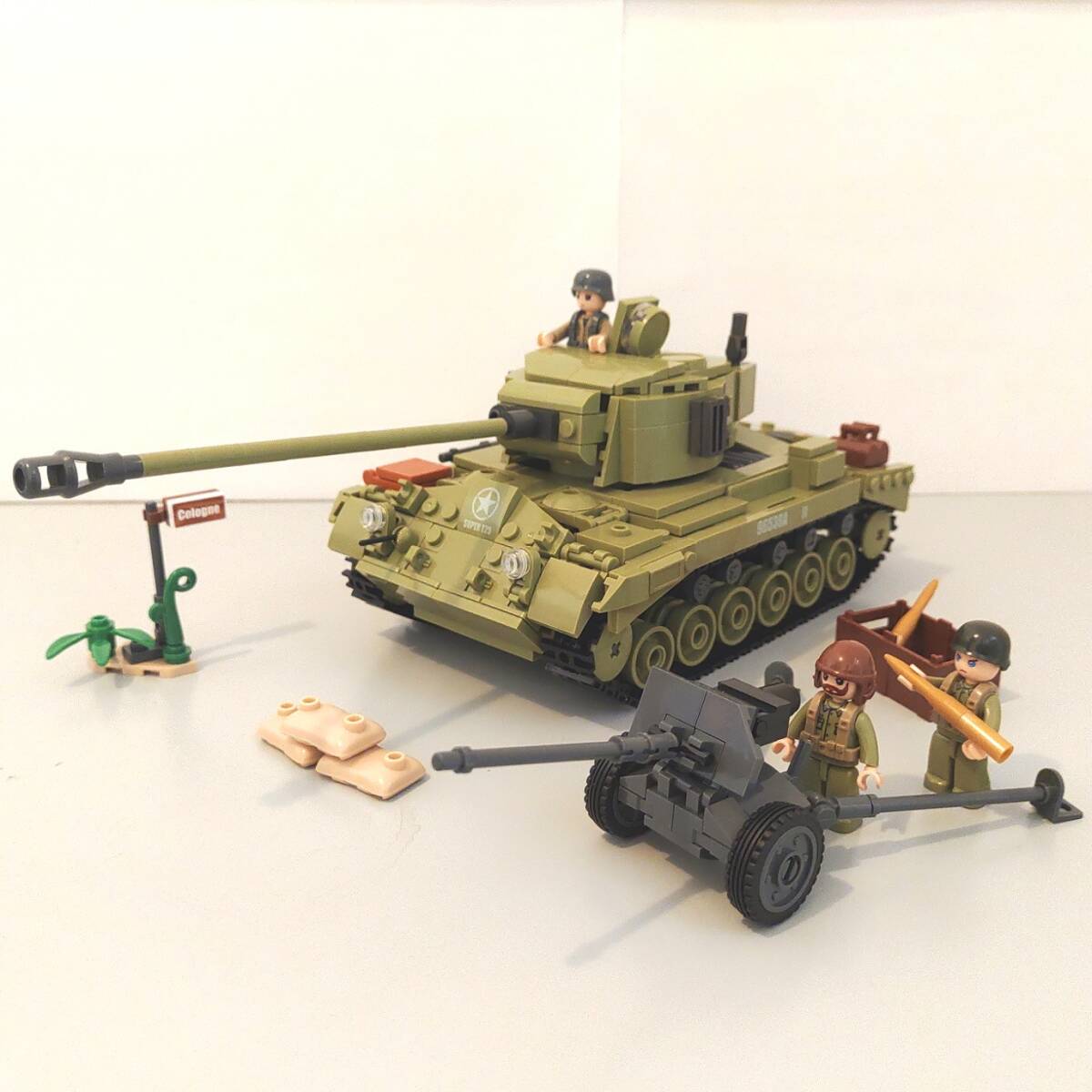 アメリカ軍 M26 パーシング 重戦車 レゴ互換