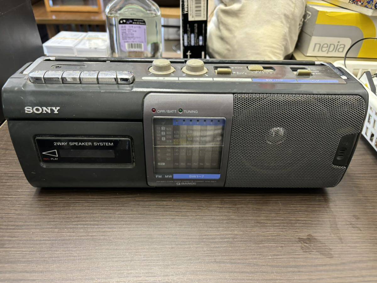 SONY* radio-cassette * short wave radio built-in *CFM-SW11*9BANDS* Hokkaido * Sapporo 