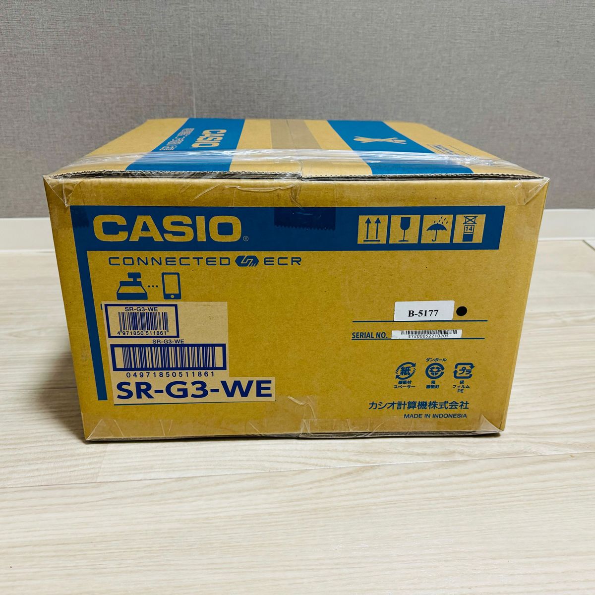 カシオ 電子レジスター ホワイトcasio Bluetooth搭載 4部門1シート SR-G3-WE 電子レジスター