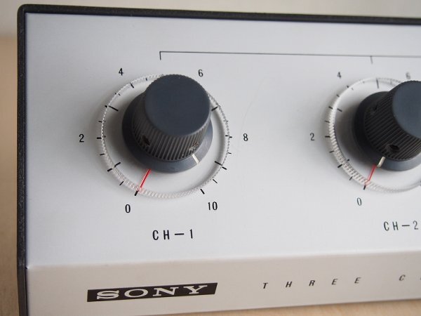 SONY マイクロホンミキサー MX-600M　ソニー　MICROPHONE MIXER　THREE CHANNEL MIXER　レトロ　H18_画像5