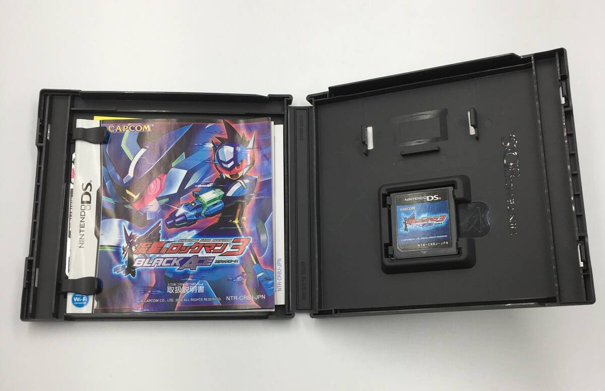 : 中古 ニンテンドーDS 流星のロックマン3 BLACK ACE ブラックエース 動作確認済 DSソフト 端子キズ無の画像3