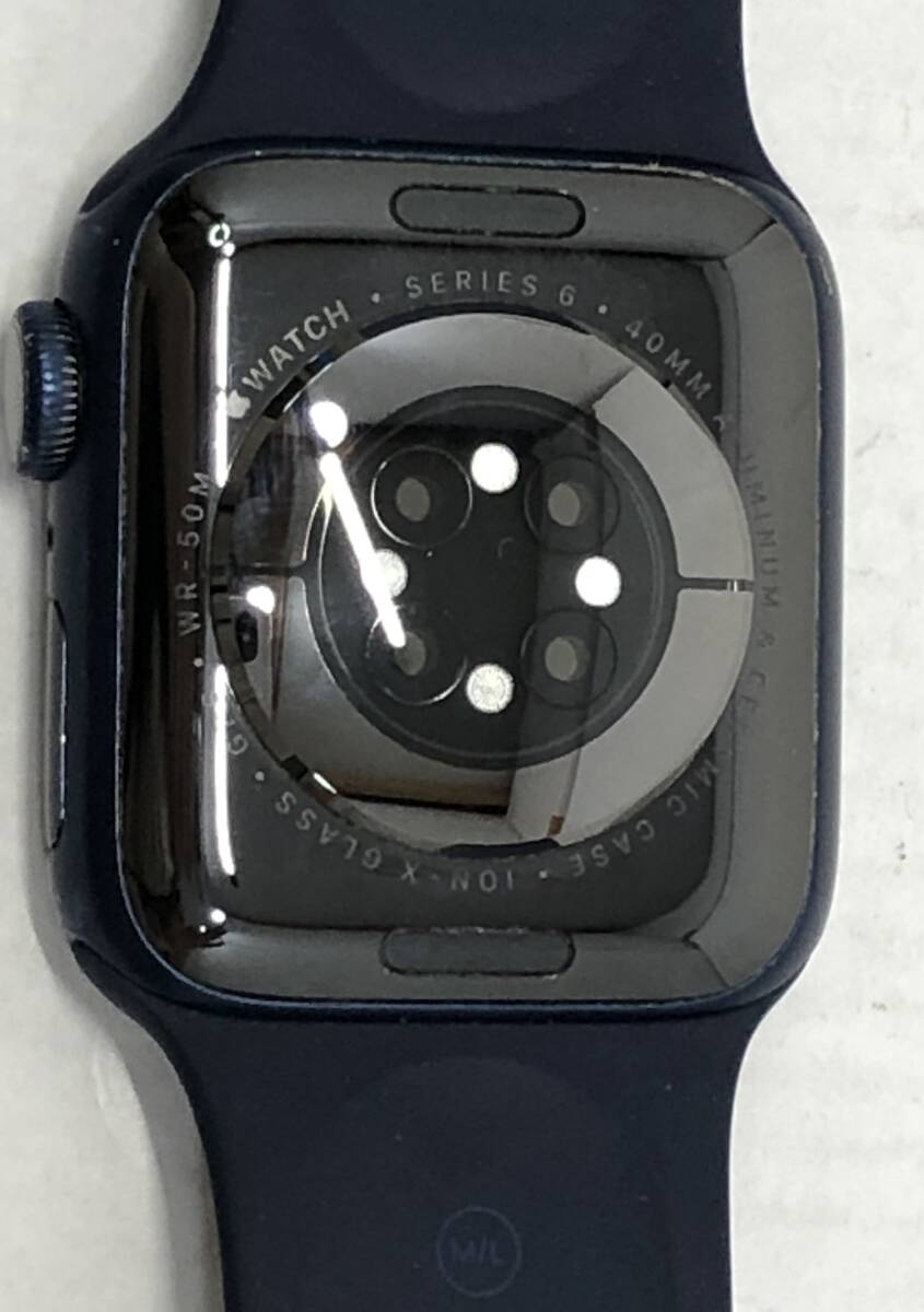 ■Apple Watch Series 6 アップルウォッチ 40mm ディープネイビス スポーツバンド GPS A2291【中古】アクティベーションロック解除済_画像9