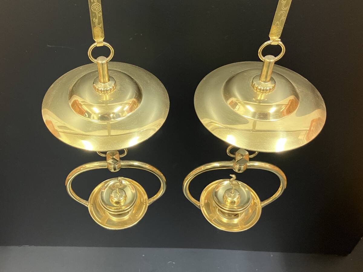 ◇【寺院仏具・仏教美術】本金箔・二重りん灯ようらく・7段下がり◇ ◇【寺院仏具・仏教美術】本金箔・二重りん灯ようらく・7段下がり◇
