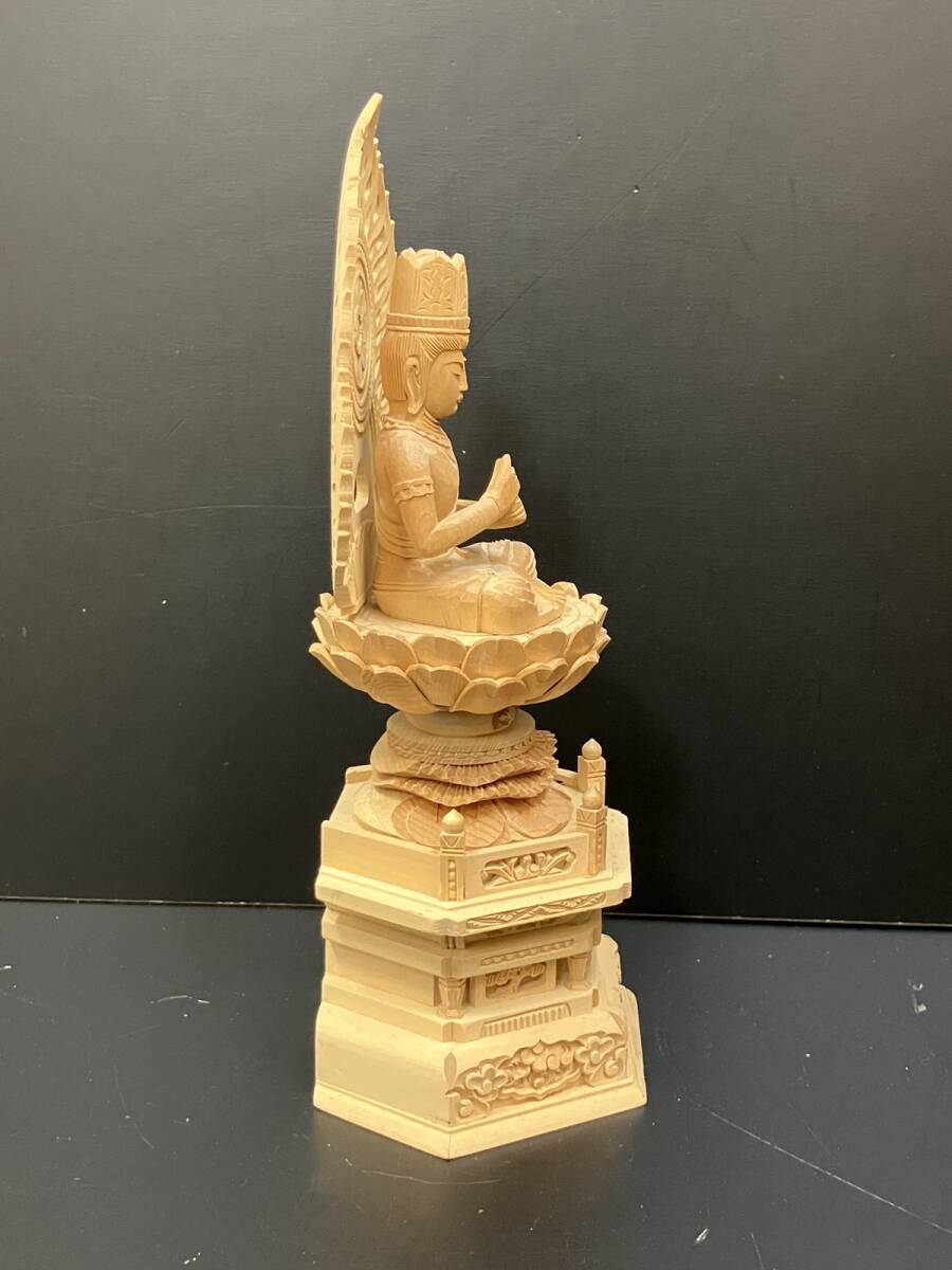 ◆【仏教美術・仏像】飛天光背大日如来像（高さ29.6ｃｍ）◆_画像5