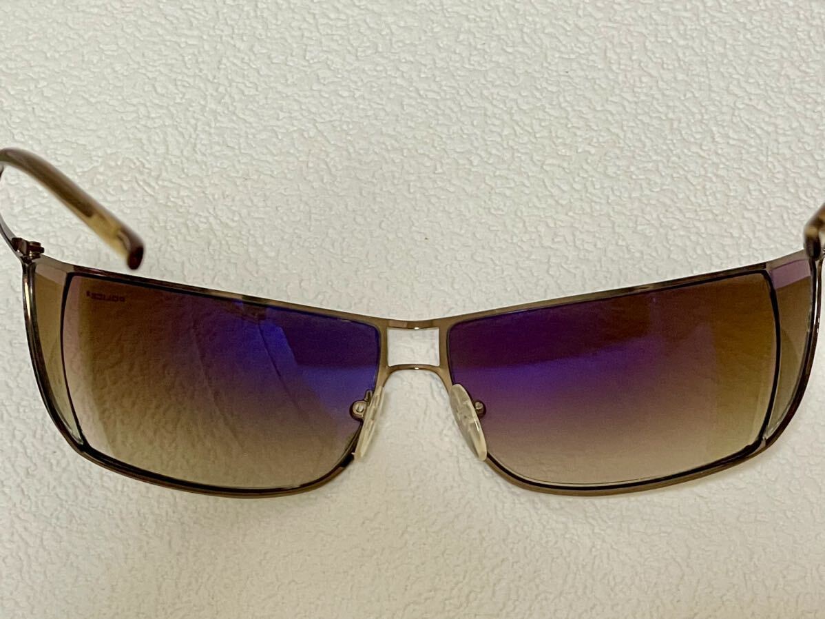 LN505a б/у текущее состояние POLICE солнцезащитные очки Police S2869 65 COL. R80 Brown Gold ( bronze ) Италия производства мужской аксессуары 