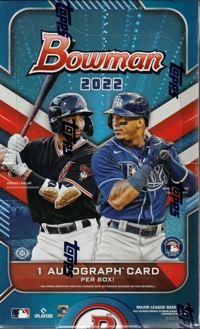 MLB 2022 TOPPS BOWMAN BASEBALL HOBBY シュリンク付き未開封ボックス_画像1