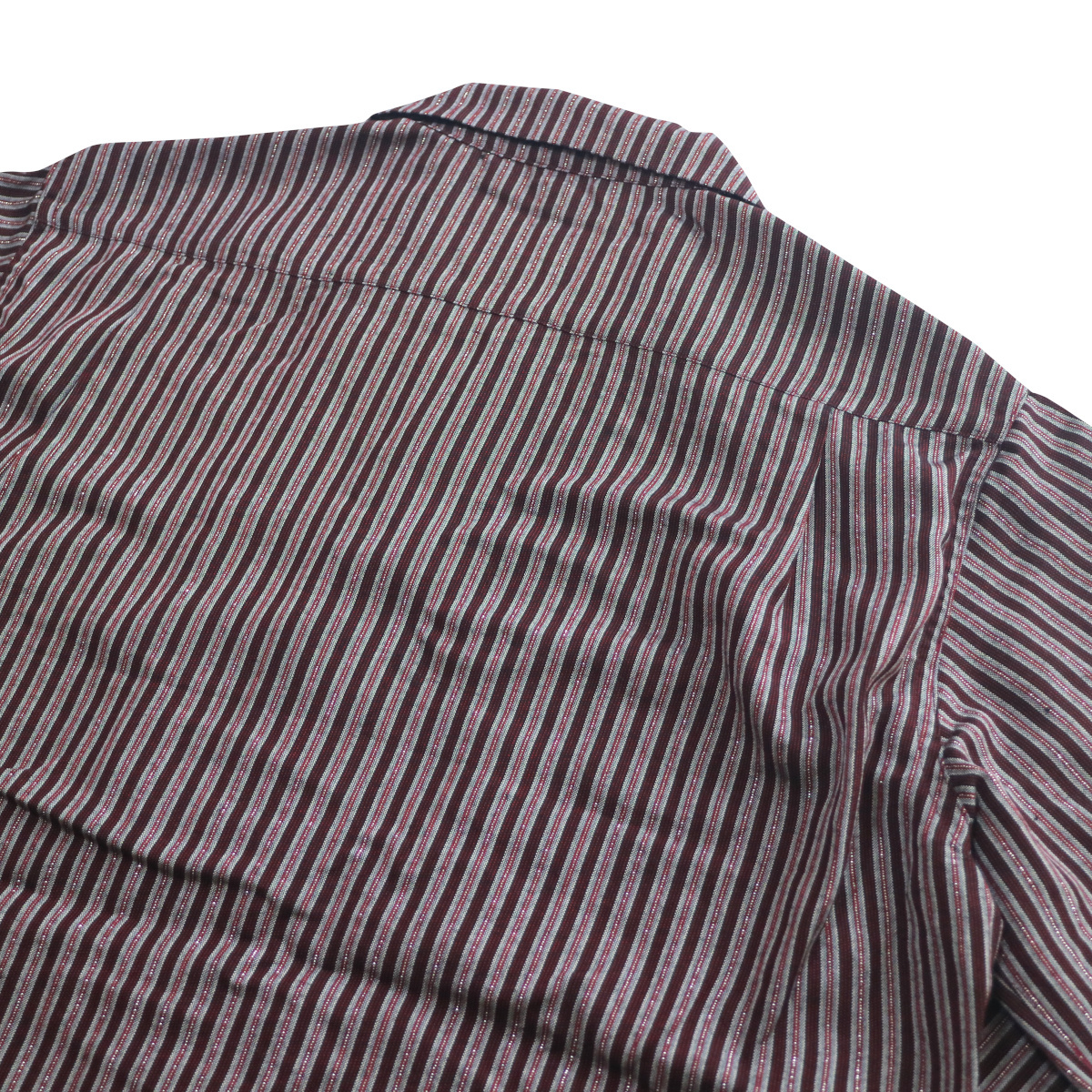 シャツ 長袖 メンズ ロカビリーファッション Lame Stripe Italian Shirts サイズL ブランド SAVOY CLOTHING_画像5