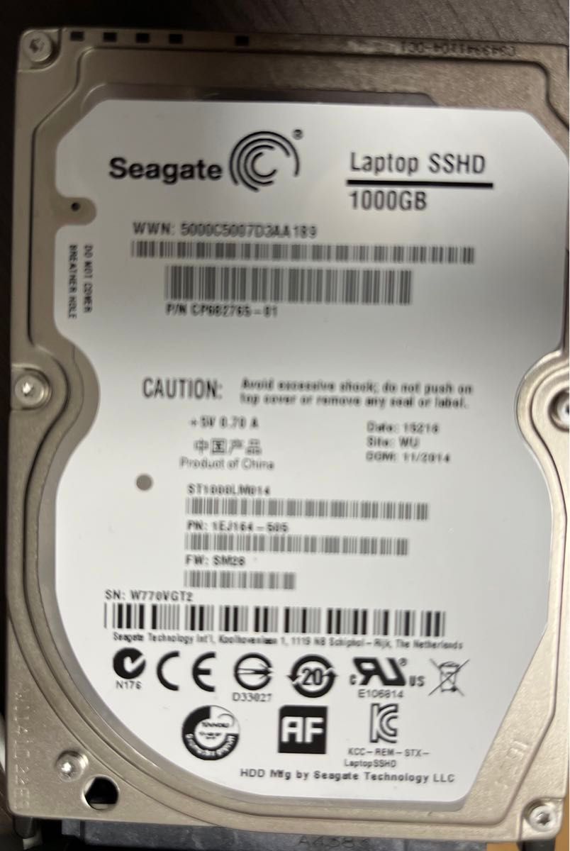 Seagate SATA SSHD HDD 1TB 1000GB シーゲート