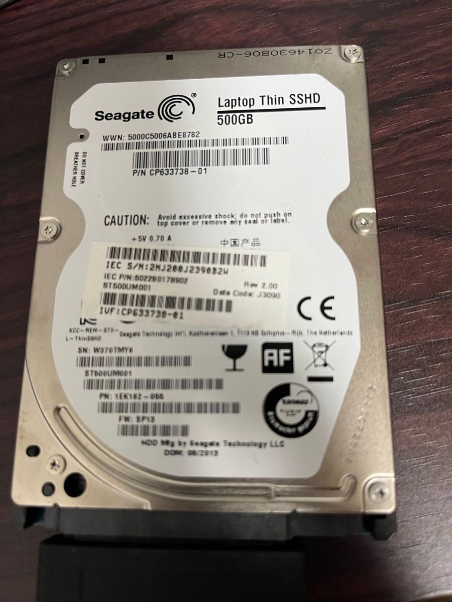 SSHD Seagate シーゲート　HDD  2.5  500GB 動作良好　正常