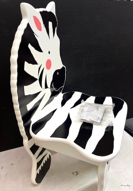 * 72175 child chair Zebra chair -The Toy Warkshop W32xD30xH64.5xSH27cm unused *