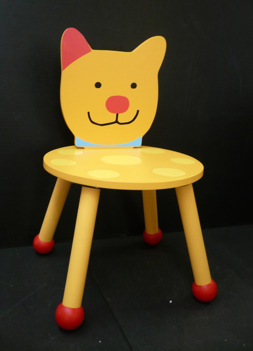 * 72053 for children chair [ dog dog dog ]φ29xH44xSH24.5cmwipa-z wooden chair child child chair - unused **