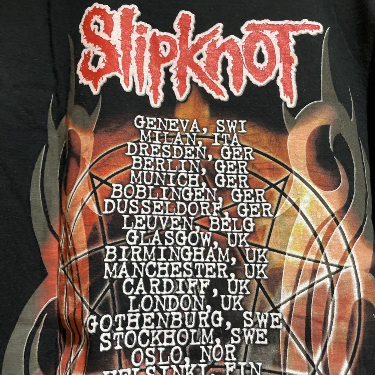 00s 2004 スリップノット バンドtツアーt Slipknot tシャツ_画像9