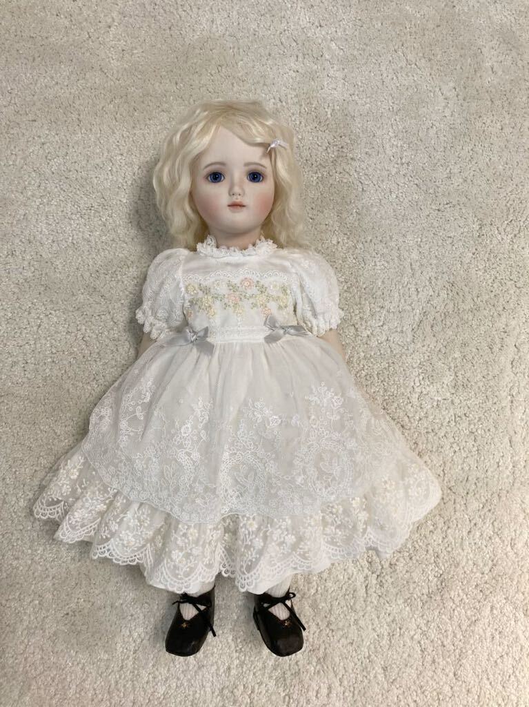 創作ビスクドール 「白いドレスの少女」　抱き人形　創作人形　_画像4