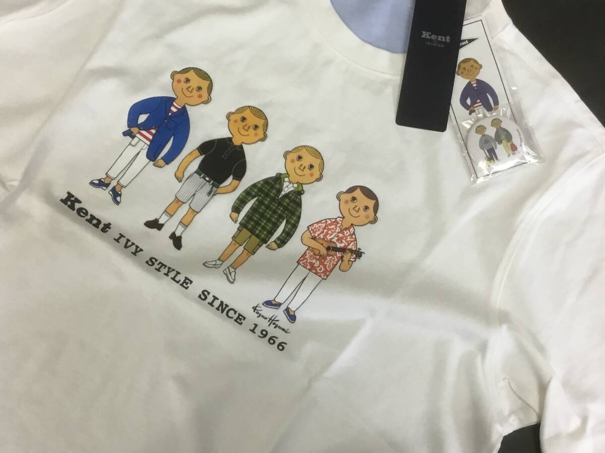 別注 コラボレーション！サマーアイビー Kent IN TRADITION アイビーボーイTシャツ 特製缶バッジ付き 穂積和夫 / VAN JAC ヴァンヂャケット_画像4