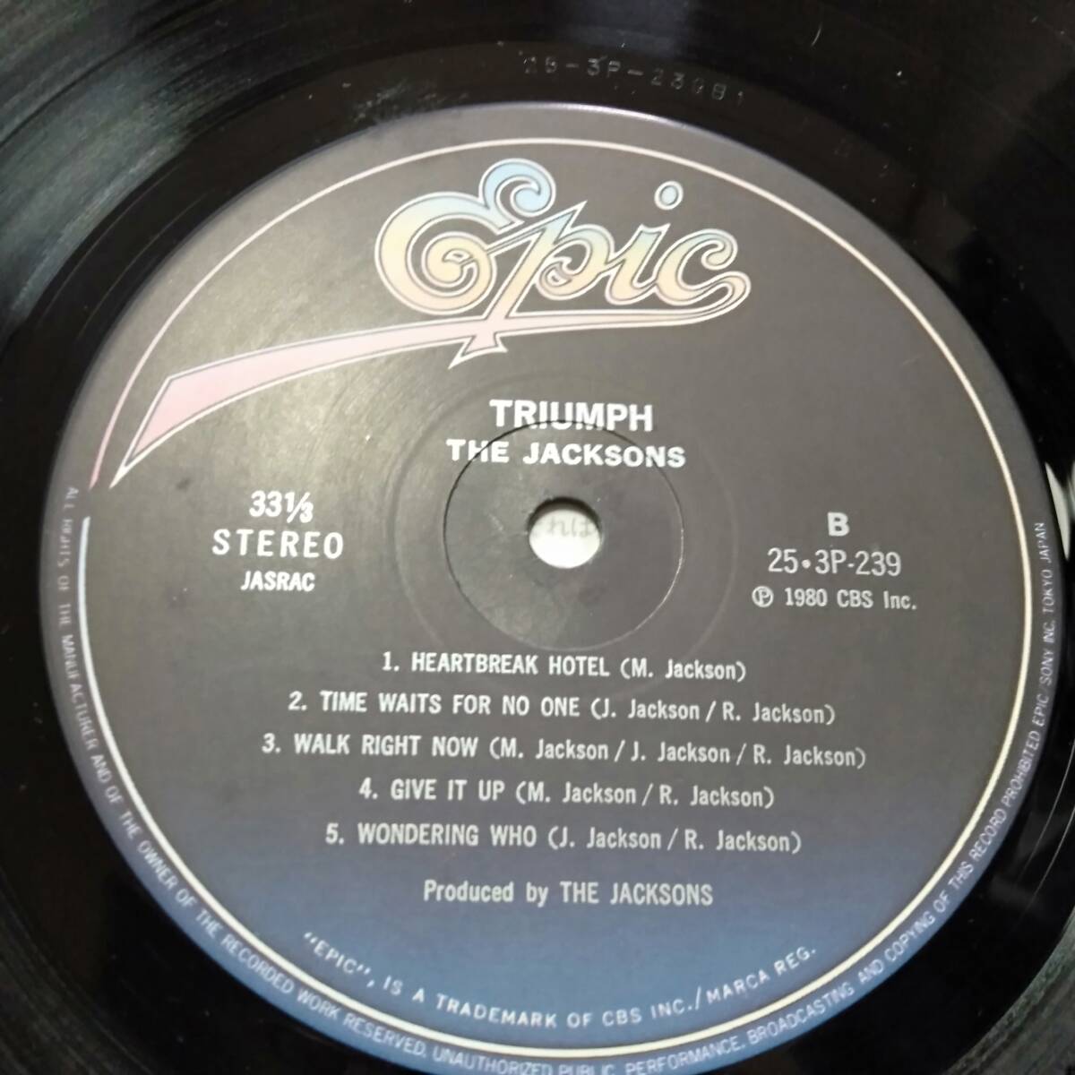 レコード THE JACKSONS TRIUMPH ジャクソンズ マイケル ジャクソン 洋楽 25 3P-239_画像5