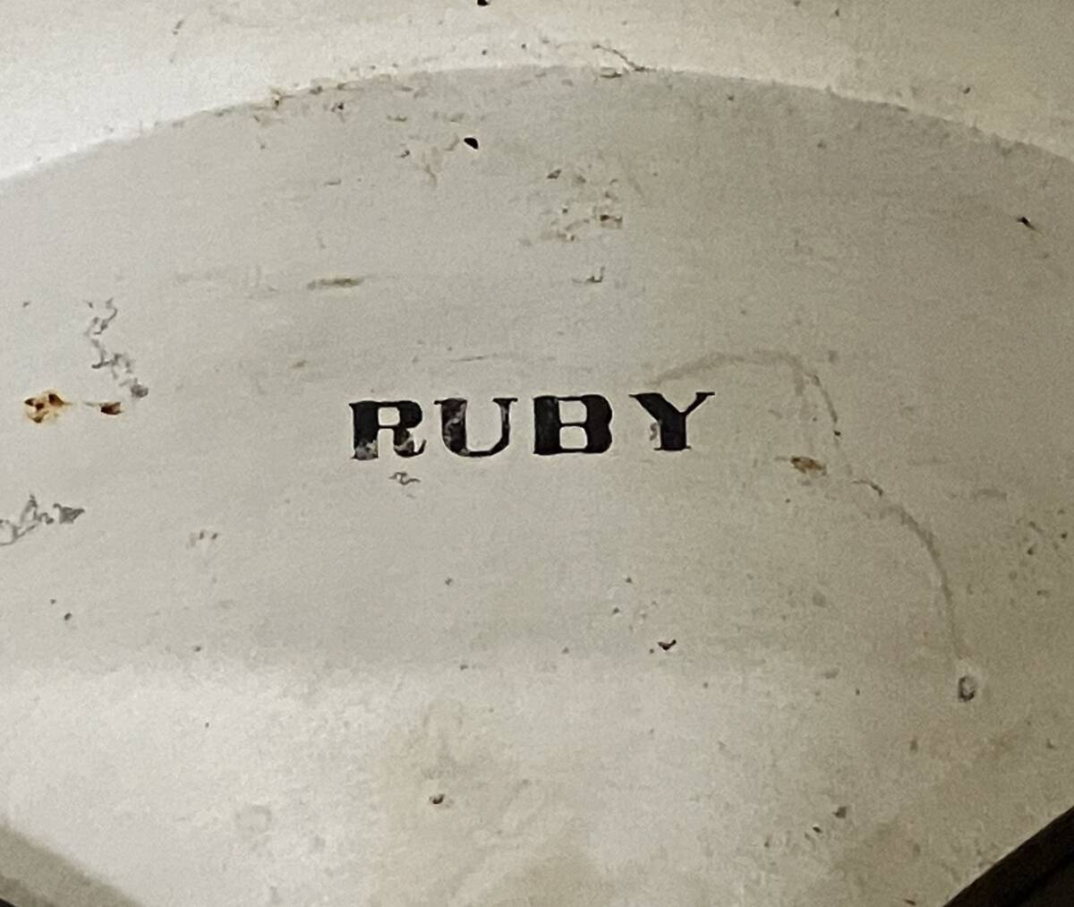 吉斉M13 RUBY ルビー時計 アンティーク 柱時計 ゼンマイ式 銀文字盤 振り子 機械式の画像3