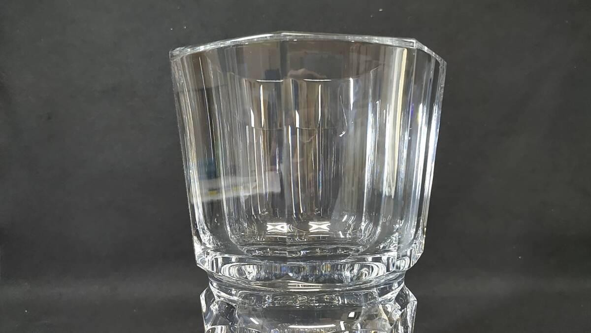 森海M184 バカラ Baccarat エディス 花瓶 フラワーベース 高級グラス クリスタルガラス クリスタル 25cm 1990年以降 箱付き 現状品 _画像3