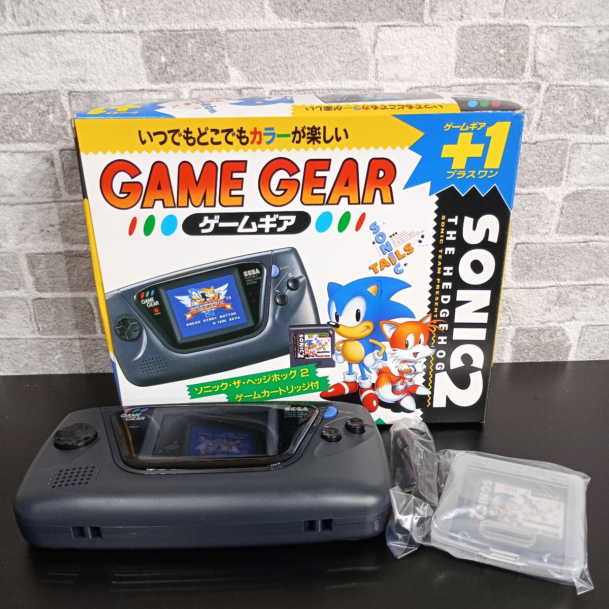 usF-161/ Junk /SEGA/GAMEGEAR/ Game Gear +1/ body / rare / Sonic 2/ present condition goods / storage goods 