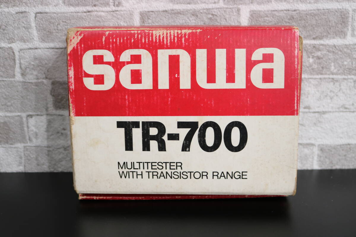 usF-130/sanwa/TR-700/MULTITESTER/WITH TRANSISTOR RANGE/サンワテスター/アナログテスター/マルチテスター/電気測定器/現状品/保管品_画像2