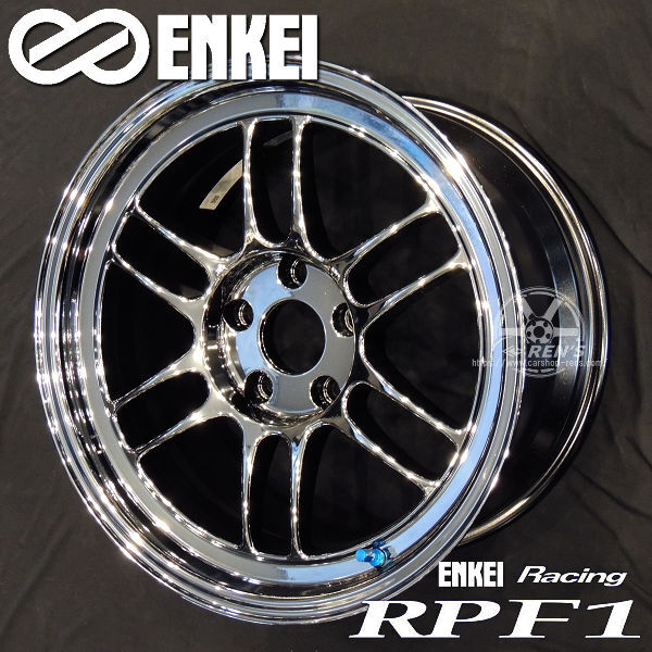 送料無料 4本SET ENKEI エンケイ レーシング RPF1 18inch 10.5J +15 5穴 PCD114.3 SBC メッキ MADE IN JAPAN 国産 軽量 アルミホイール_画像1