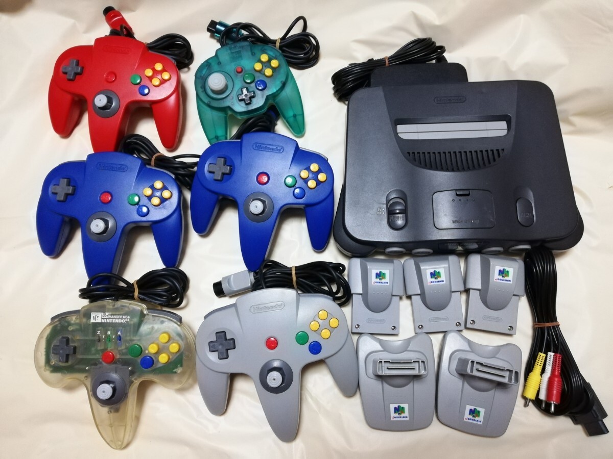 ■即決■ジャンク NINTENDO64本体、コントローラー、付属品セット■