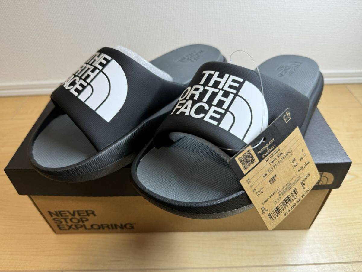 THE NORTH FACE 未使用 26㎝ 黒 ノースフェイス Triarch Slide トリアーチスライド サンダル スリッパ NF02356 ブラック black_画像1