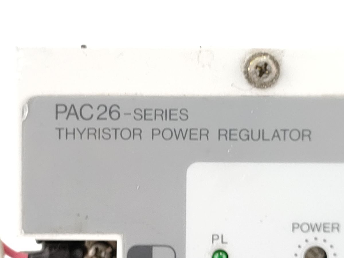 8 シマデン PAC 26 サイリスタ式 単相 電力調整器 動作未確認 ジャンク THYRISTOR POWER REGULATOR SHIMADEN◆工業 工事 用 配電 電材 部品_画像8