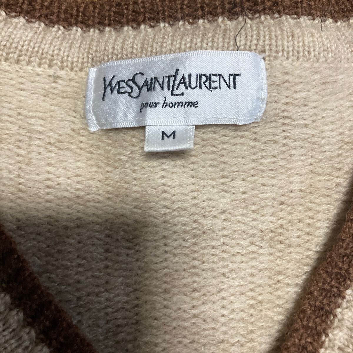 YVES SAINT LAURENT knitted * sweater men's Yves Saint-Laurent used old clothes 