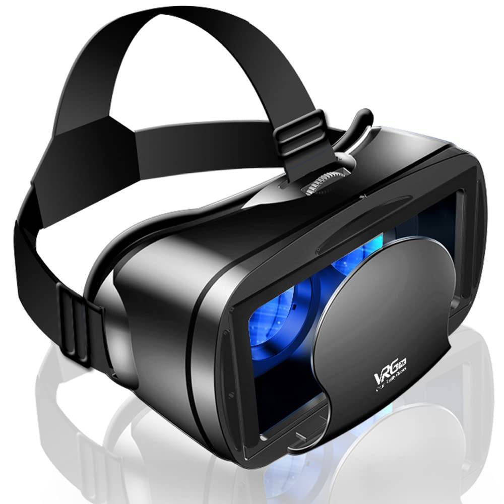ブラック スマホ用 VRヘッドセット 3Dメガネ