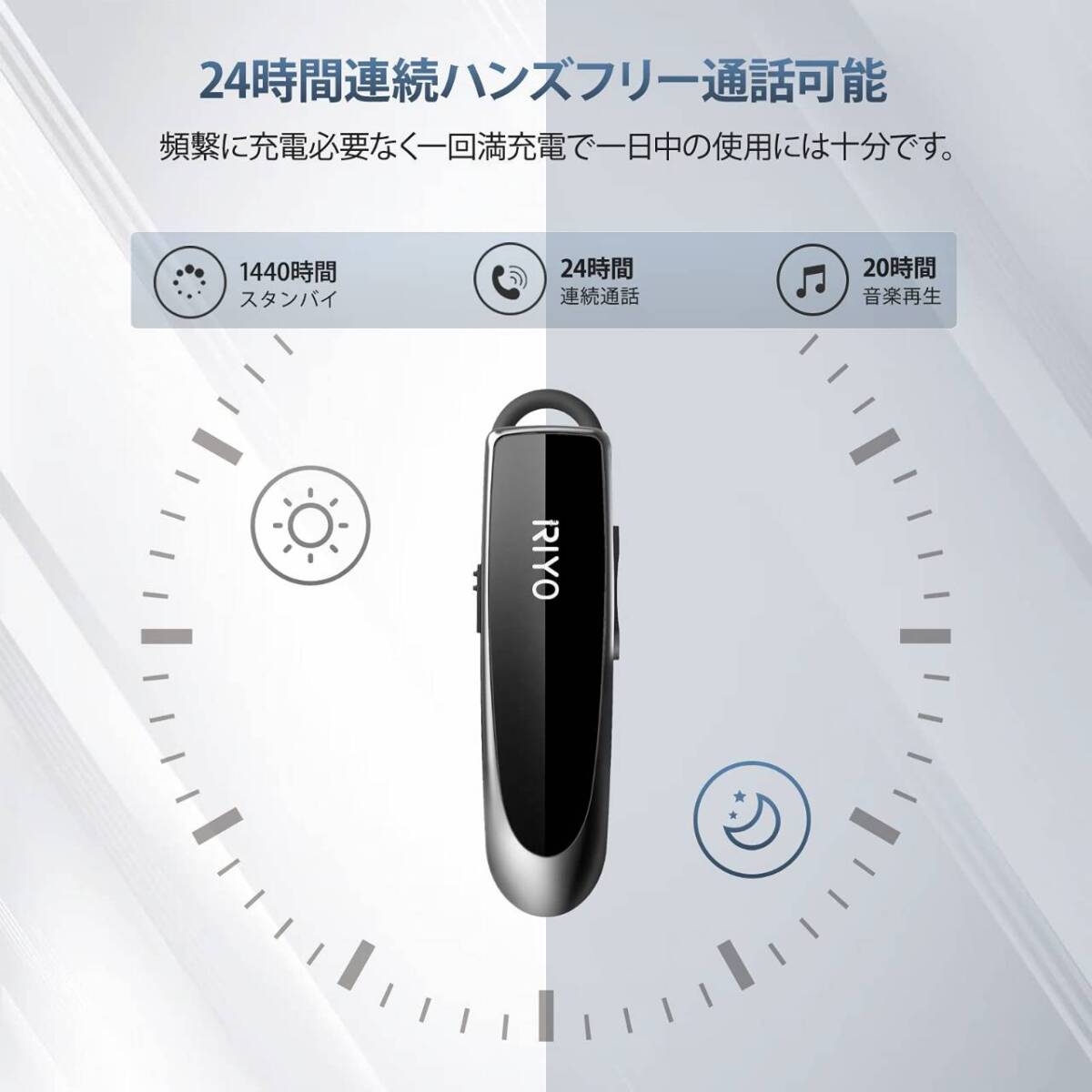 ワイヤレスヘッドセット Bluetooth5.0 ハンズフリー_画像5