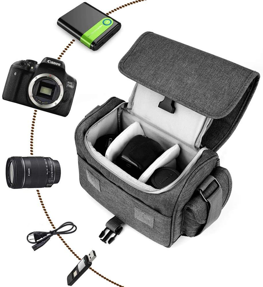 ファッション 大容量 防水 撥水 カメラケース 2way 多機能 スリングバッグ