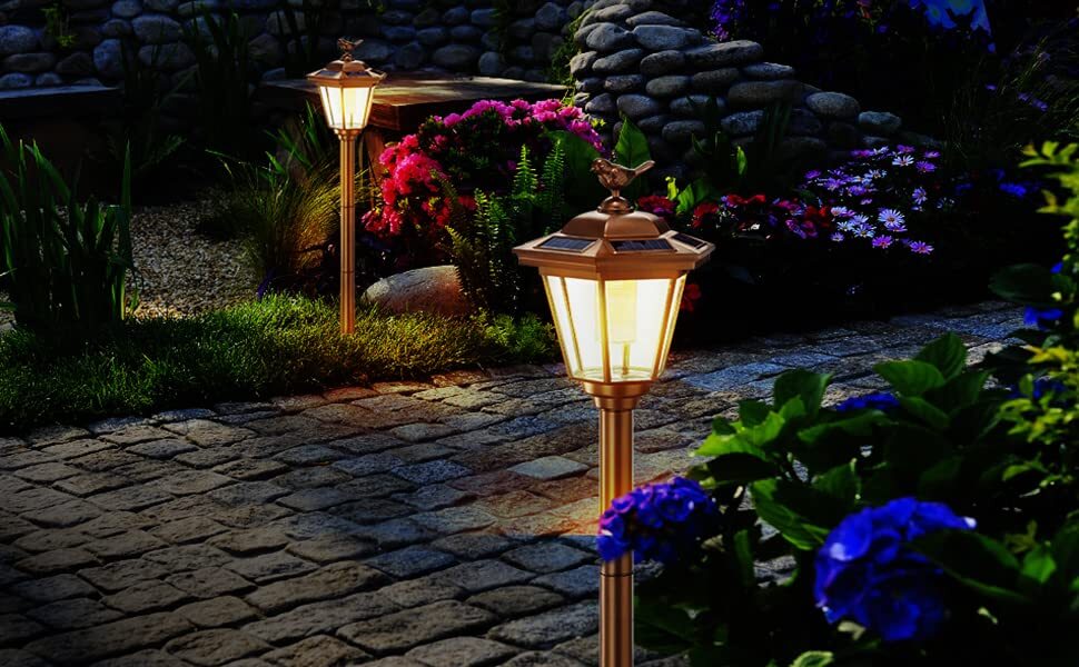  recommendation * small bird pattern lantern type garden light 2 piece durability eminent compact te The 