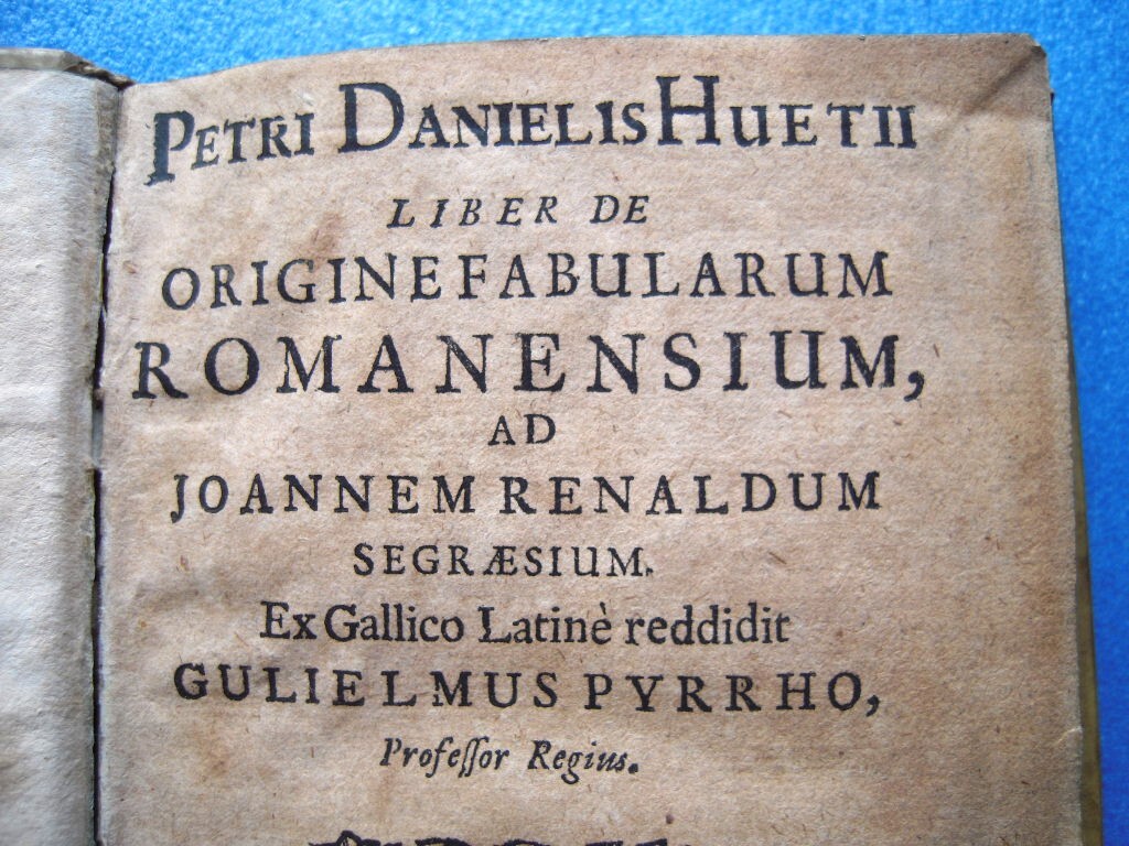 「17世紀本！ラテン語版 ピエール・ダニエル・ユエ『ロマン起源論 Liber de origine fabularum romanensium』1683」_画像4