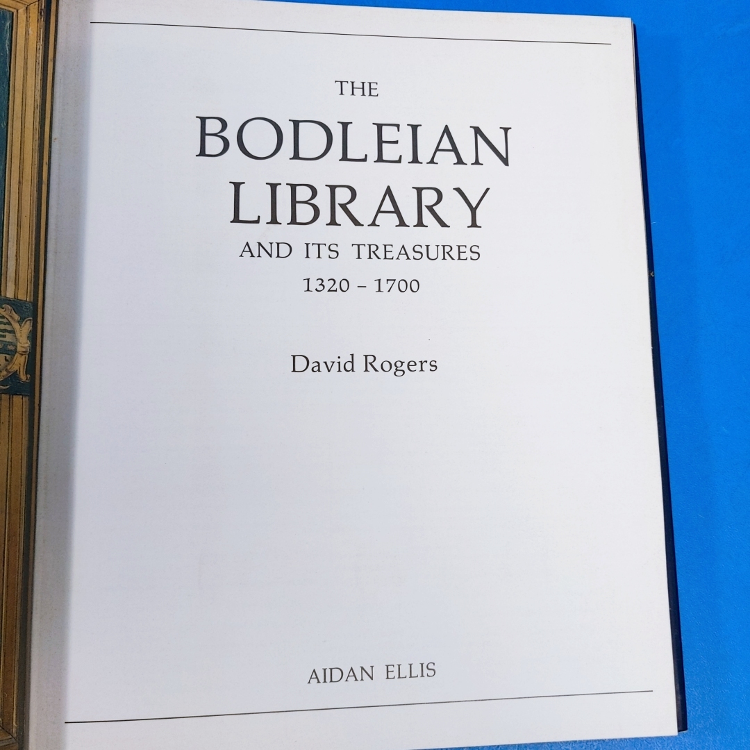 「ボドリアン図書館とその宝 The Bodleian Library and Its Treasures 1320-1700 David Rogers Bodleian Library 1991」_画像3