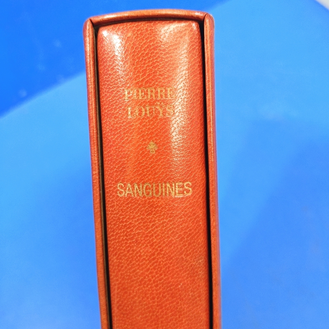 美しい装幀！『ピエール・ルイス短編集 Sanguines(紅殻絵)』1903 Pierre Louys Sanguines_画像2