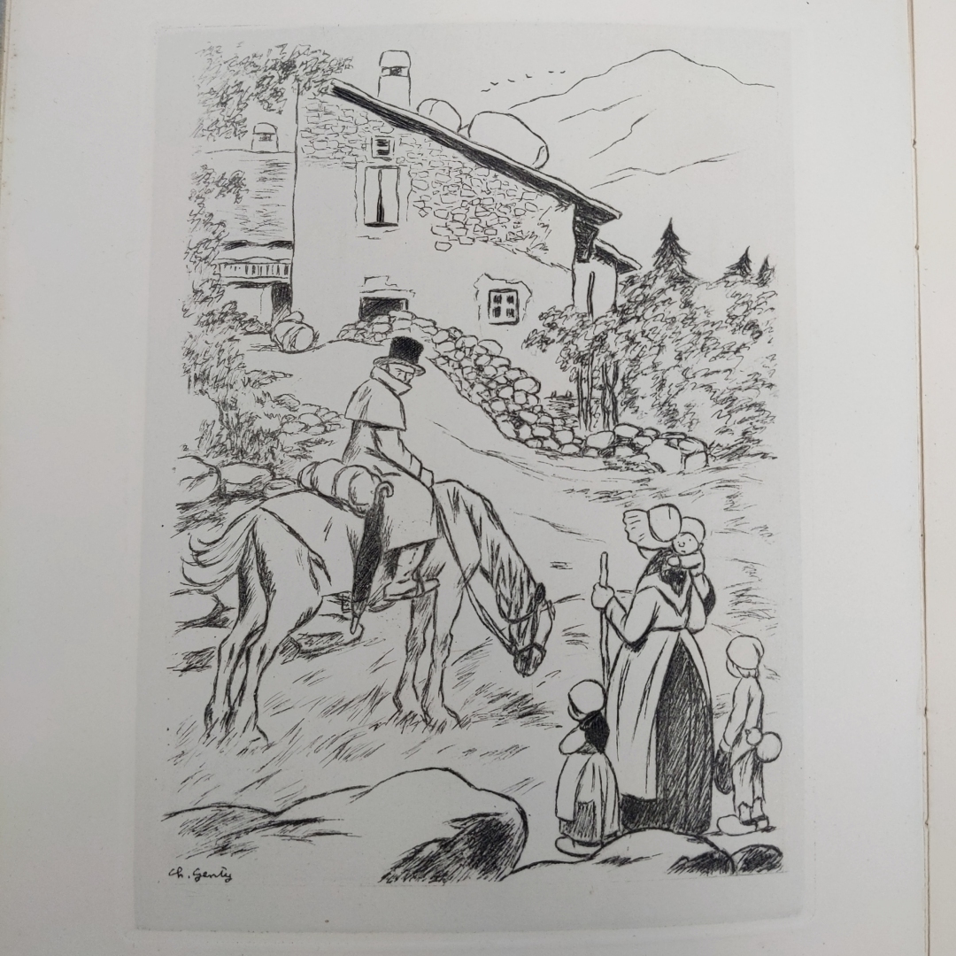 シャルル・ジェントリ銅版画30点！限300 1950頃『バルザック 田舎医者 Le Medecin de Campagne』Honore de Balzac Illustrations de Charle_画像5