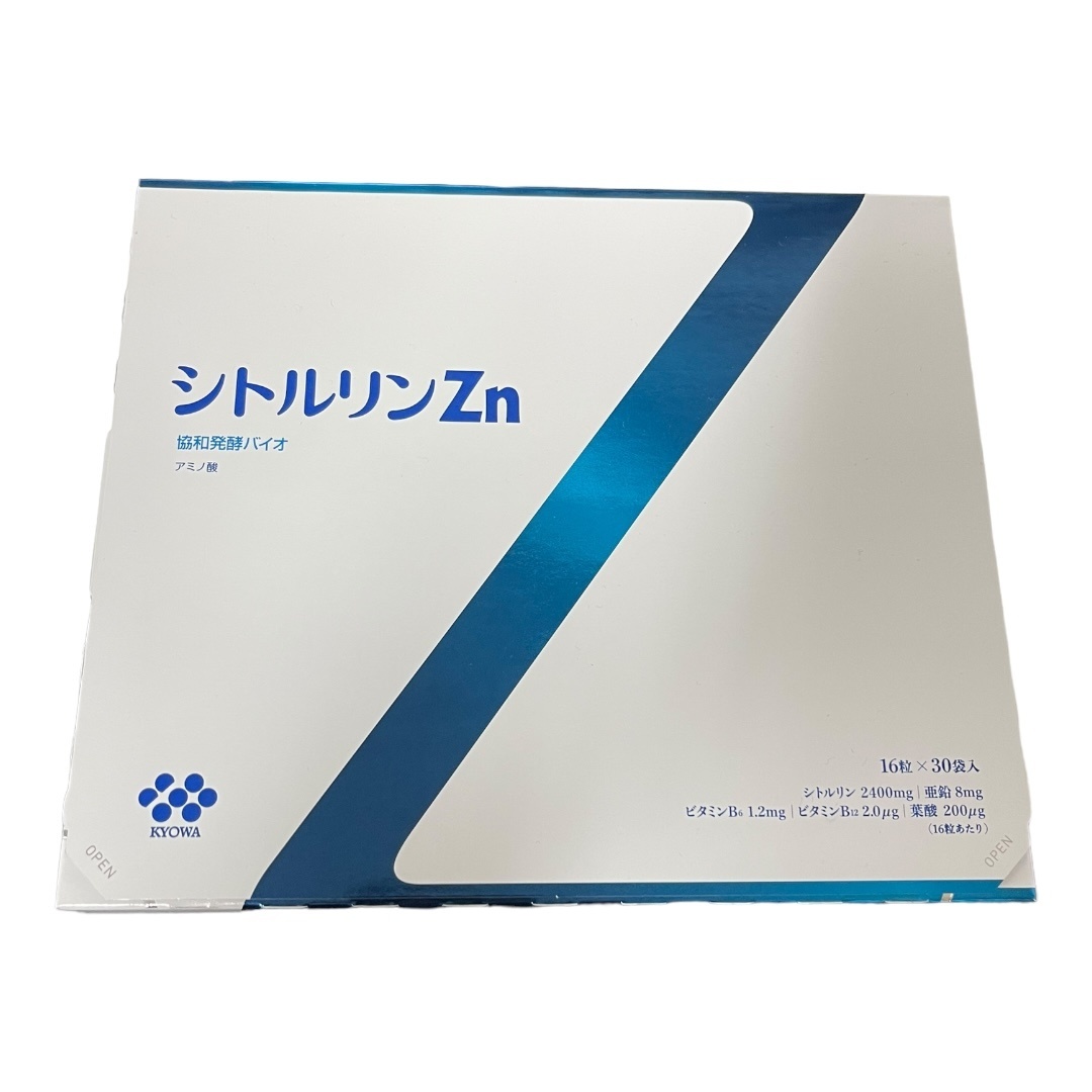 【未開封】キリンホールディングス シトルリンZn 協和発酵バイオ 16粒ｘ30袋入 賞味期限:2025年6月 L63697RFの画像1