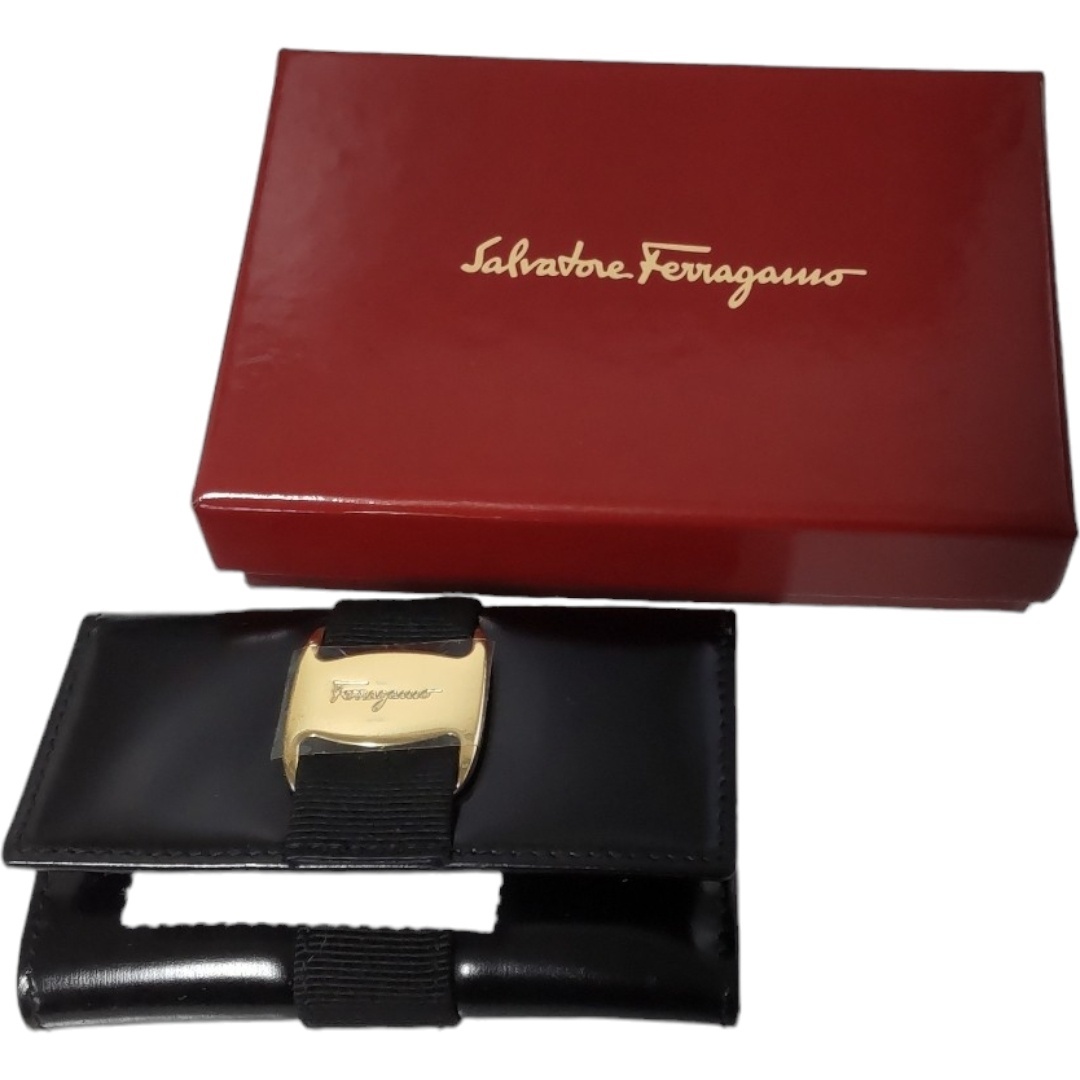 【未使用】Salvatore Ferragamo フェラガモ キーケース 6連キーケース ブラック レディース小物 箱あり L63928RK_画像1