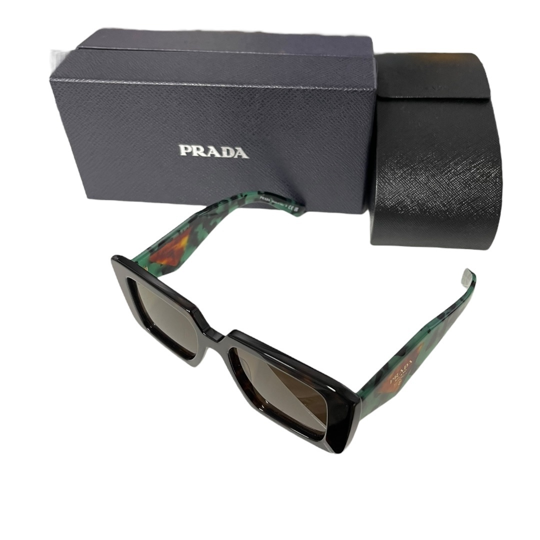 【中古品】PRADA プラダ SPR23Y サングラス グリーン 51□19 ケース 箱あり hiL7188RO_画像1