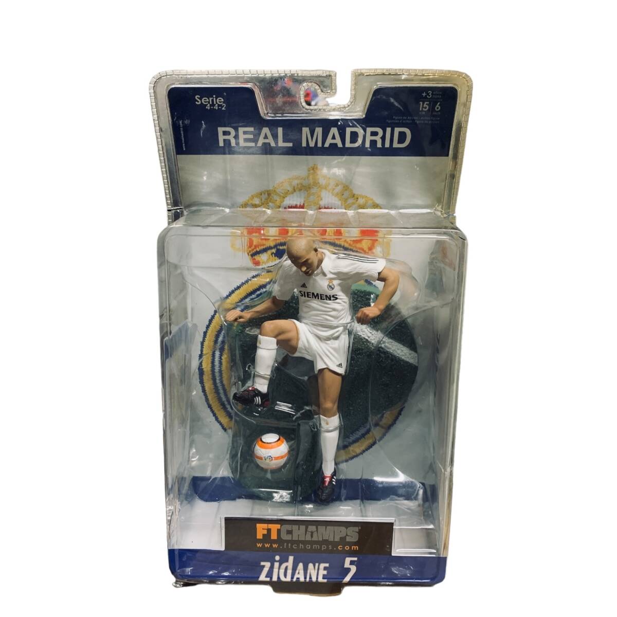 ◆未使用保管品◆FT CHAMPS ZIDANE 5 ジダン フィギュア サッカー REAL MADRID ※パッケージ破損有 R64078NB