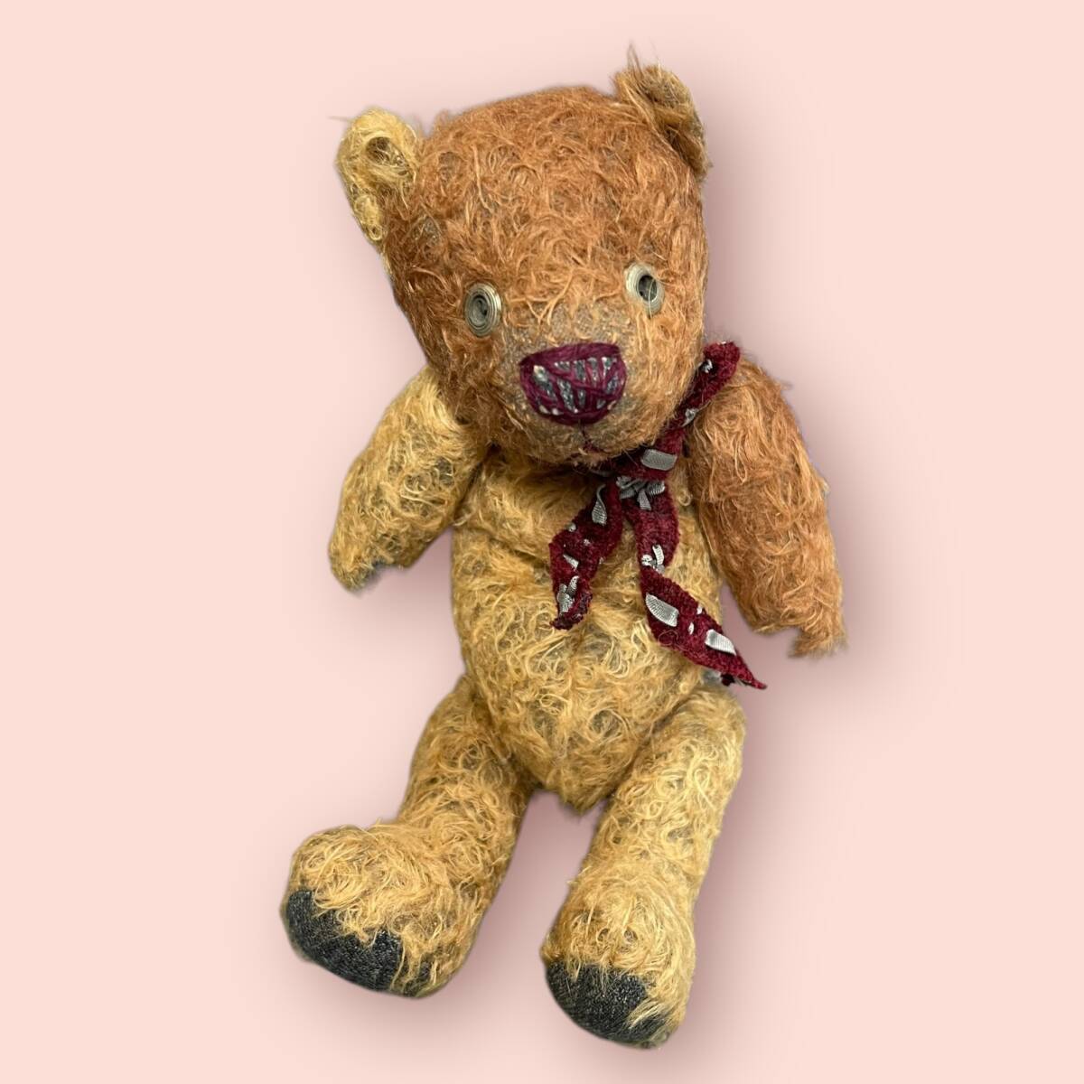 中古品】One's way Bear 24cm テディベア 日本人 作家 浜口 美保 アーティストベア ぬいぐるみ A64256RZZ - 体長10cm - 30cm 中古品】One's way Bear 24cm テディベア 日本人 作家 浜口 美保 アーティストベア ぬいぐるみ A64256RZZ - 体長10cm - 30cm