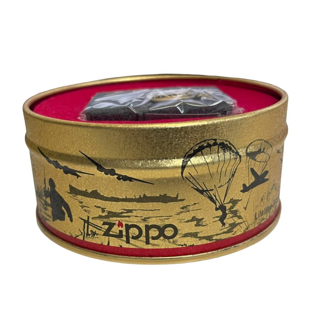 【未使用】ZIPPO ジッポ D-DAY 1944 1994 NORMANDY 50 YEARS ノルマンディー 上陸作戦 50周年 缶入り L64949RL_画像3