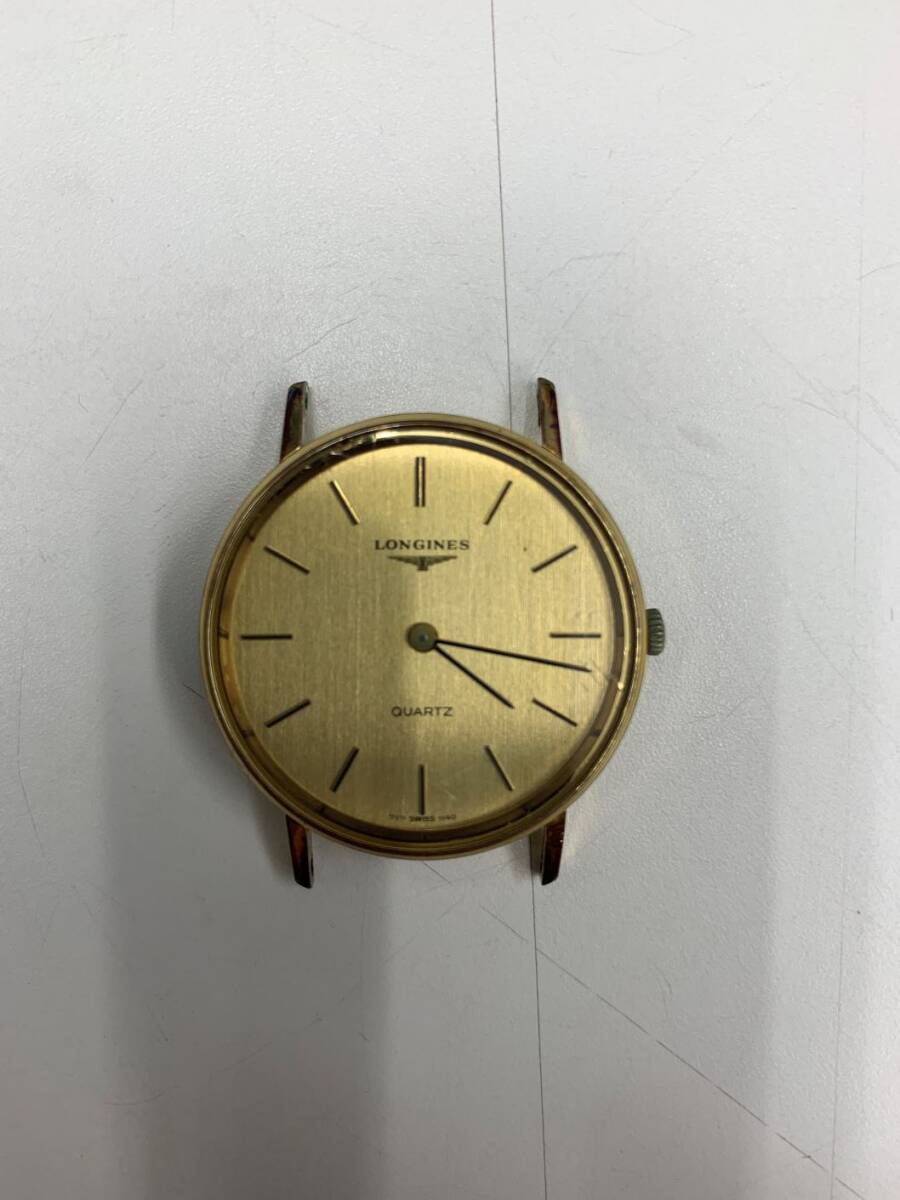 中古 LONGINES/ロンジン　メンズクオーツ 金張り ケースサイズ：約32mm ベルト無し 動作未確認 kyK6567K_画像1