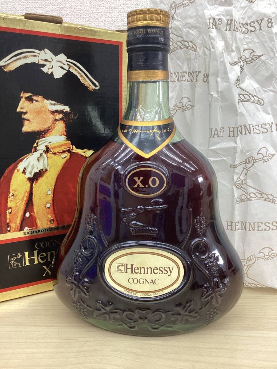 【未開栓】 JAs Hennessy（ジャズ ヘネシー）XO 金キャップ グリーンボトル 700ml 箱 kyZ8562K_画像2