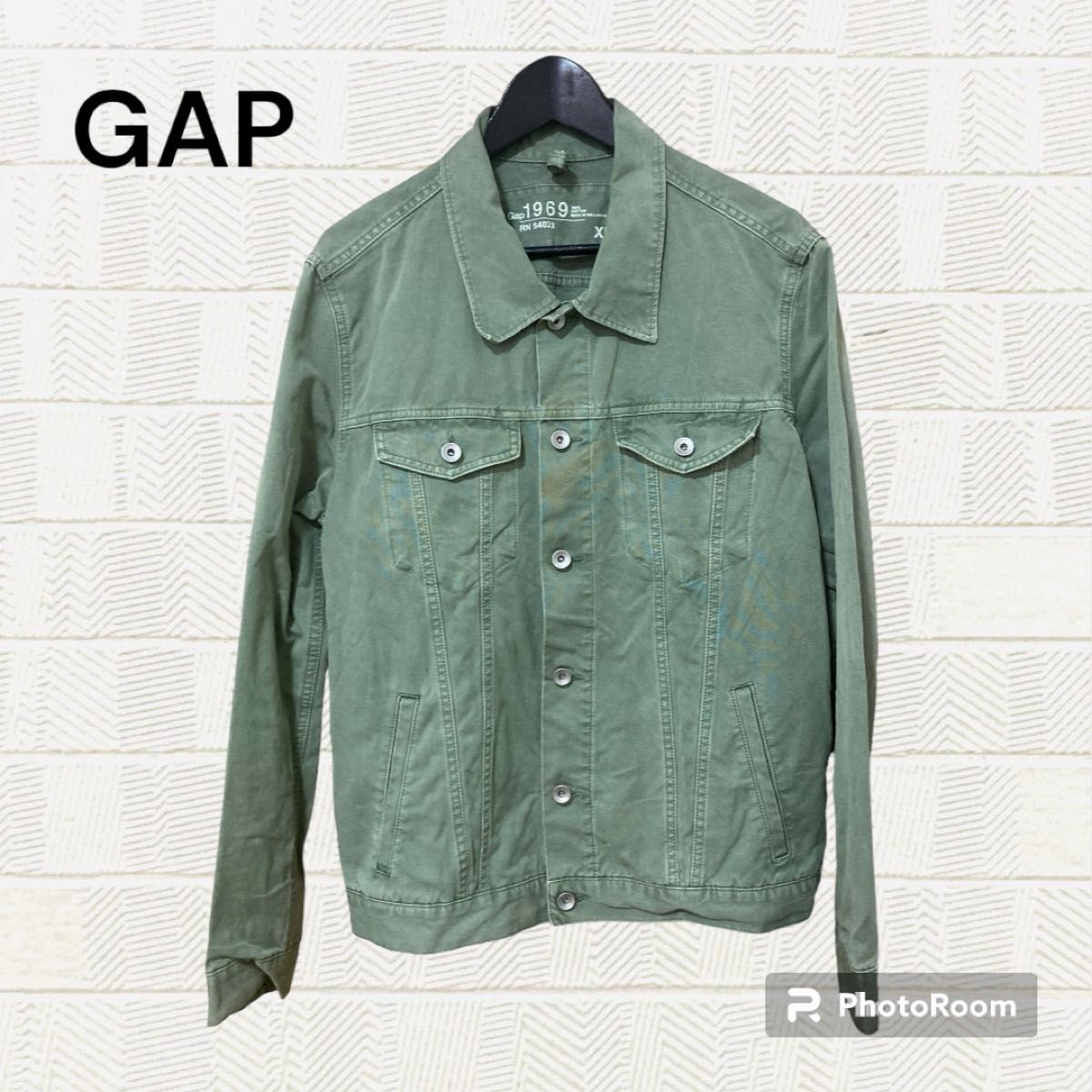 美品】GAP ギャップ デニムジャケット カーキ ジャケット G 美品】GAP ギャップ デニムジャケット カーキ ジャケット G