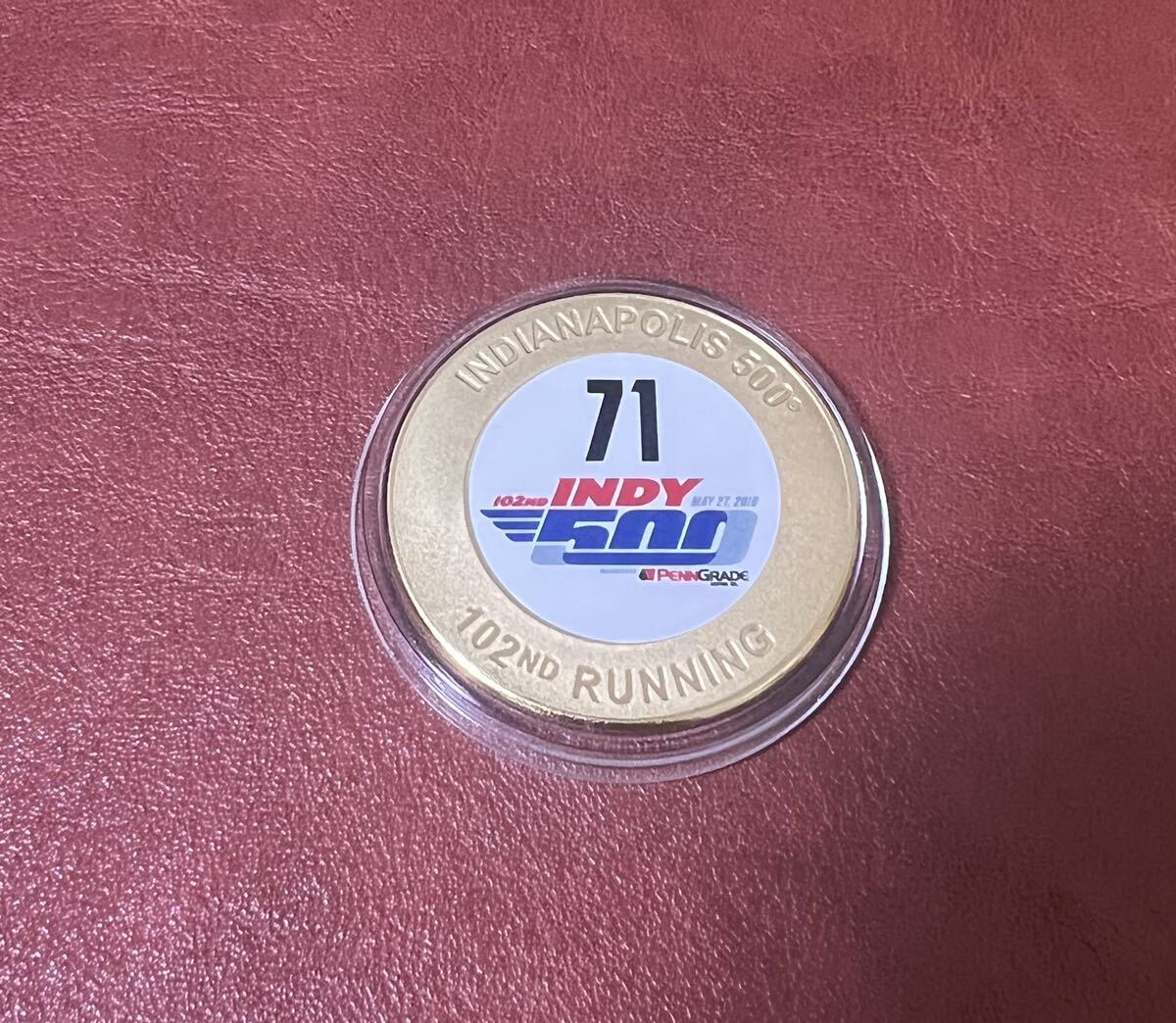 2018 Indy дыра Police 500 102ND бег & Indy машина / bronze Event collector монета 