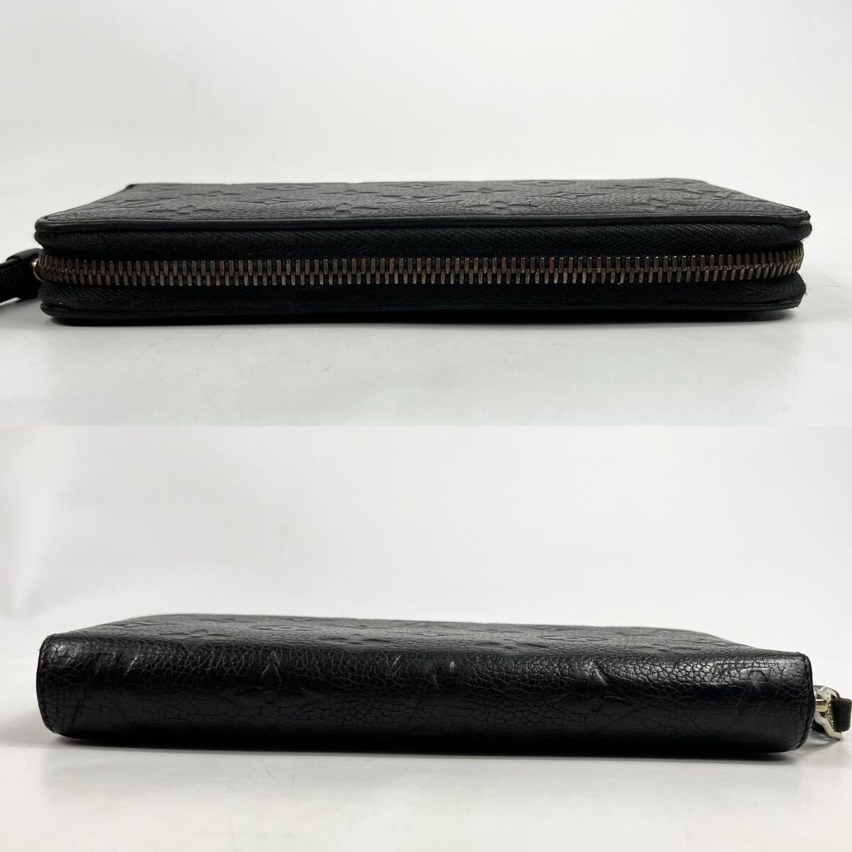 1円〜【付属品完備】 ルイヴィトン LOUIS VUITTON ジッピーウォレット ラウンドファスナー アンプラント ブラック 長財布 M60571 ノワール_画像4